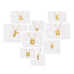 Collar con colgante del alfabeto inglés de hip hop