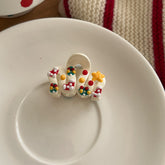 Christmas Painted Wave Trumpet Grab Clip