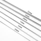 Vacuum electroplated round snake bone chain titanium steel necklace