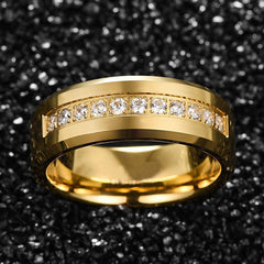 Men's ring jewelry 2 pieces