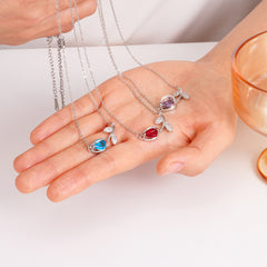 Tulip Flower Necklace Titanium Steel Accessories