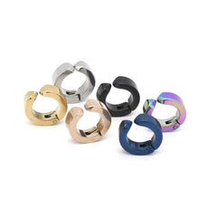 Stainless steel electroplated U-shaped ear clips without ear piercings 4 pairs