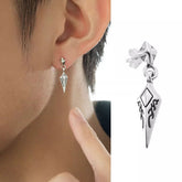 Pendientes con diseño de rombos para hombre