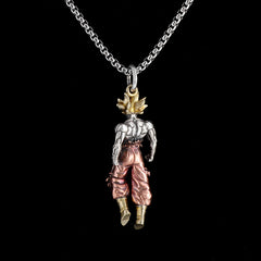 2 colgantes unisex de aleación con diseño humano de estilo simple