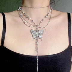 Butterfly tassel, a two-style wearing necklace waist chain or body chain (Minimum purchase of 3 pieces)