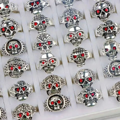 Skull Ghost Head Ring Men's Jewelry