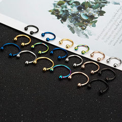 Stainless Steel Nose Ring Titanium Steel C-Type Ear Bone