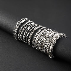 Stainless Steel Bracelet Hip Hop Cuban Chain Men's Bracelet, Titanium Steel Bracelet