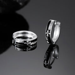 Chivalry Earrings Men's Studs Cross Ear Buckles