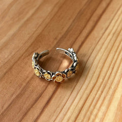 Anillo de ojo de tigre para el dedo índice