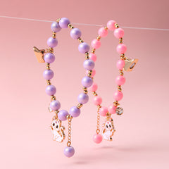 Children's bracelets, jewelry setscat bracelets, pink beads