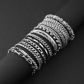Stainless Steel Bracelet Hip Hop Cuban Chain Men's Bracelet, Titanium Steel Bracelet