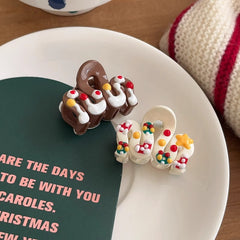Christmas Painted Wave Trumpet Grab Clip