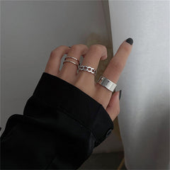 Anillo estilo hip hop punk