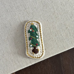 Christmas hairpin, wool hairpin, Christmas tree hair accessories