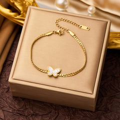 Simple Style Commute Geometric Titanium Steel Bracelets In Bulk