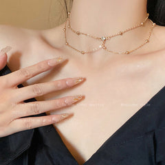 Rhinestone chest chain and body chain for Women