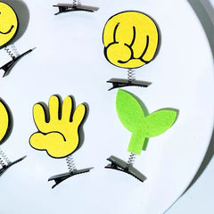 Cute expression hairpin rock scissors cloth duck bill clip children's headdress