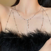 Rhinestone chest chain and body chain for Women