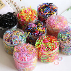 Children's hair accessories baby hair tie, gift canned about 1000 pieces