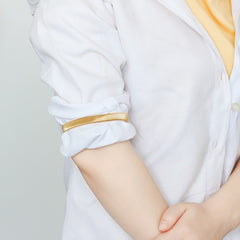 Pulsera de resorte de metal, la pulsera se puede estirar y elástica.