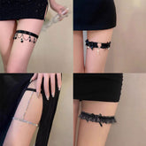 Sexy leg chain multi-layer flash diamond, thigh chain leg decoration, body chain