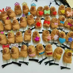 Kapibalala cloth three-dimensional spring hairpin cartoon children's spring cute cute hairpin accessories