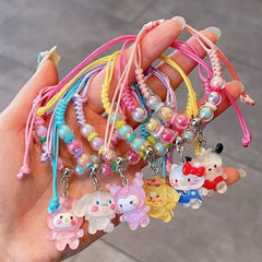 Pulsera infantil con dibujos animados Kulomie, linda pulsera de cuerda de mano de dibujos animados para niñas