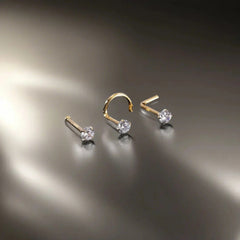 316L stainless steel zircon nose stud female 100 pieces