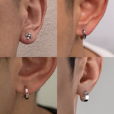 Stud earrings men's retro cross earrings