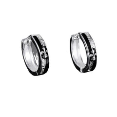 Chivalry Earrings Men's Studs Cross Ear Buckles