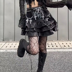 Cadena cruzada para la cintura, joyería para la cintura de mujer, cadena corporal con personalidad punk