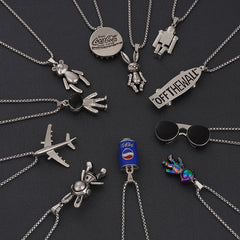 Titanium Steel Necklace Men's Hip Hop Pendant Sweater Chain