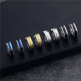 Punk ear clips, stud earrings, stainless steel titanium steel without ear piercings