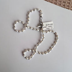 Natural Freshwater Baroque Pearl Necklace Clavicle Chain
