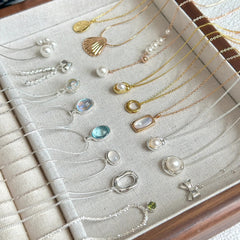 Pearl versatile necklace women's non-fading collarbone chain jewelry