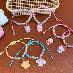 Pulsera Kulomi para niños, joyería Sanrio para niñas, linda cuerda de mano de dibujos animados para bebés, pequeños regalos, accesorios exquisitos