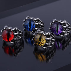 Dragon Claw Eagle Claw Eye Ring Devil's Eye Open Ring