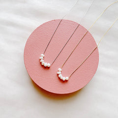 Baroque Pearl Titanium Steel Necklace Women Clavicle Chain