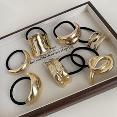 Women's Korean Style IG Style Geometric Metal Hair Tie