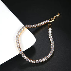 24AA Claw Chain Bracelet Men's Hip Hop Diamond Bracelet Rhinestone Chain