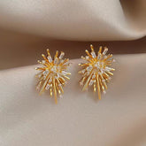 S925 Silver Needle Rhinestone Fireworks Earrings Women