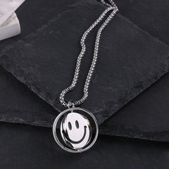 Titanium steel necklace men's hip hop street alloy pendant