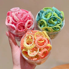 Bolsa de goma elástica para niños con cordón de colores