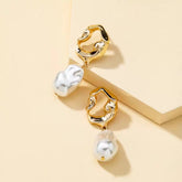 Natural Baroque Pearl Earrings for Women