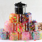 Accesorios para el cabello para niños, lazos para el cabello para bebés, regalo enlatado, aproximadamente 1000 piezas