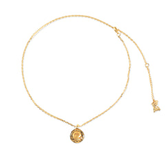 Collar de cadena de clavícula para mujer con colgante de cobre completo.