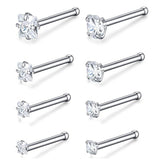 Straight Nose Nail L Nose Nail Stainless Steel Piercing Nose Accessories Men's and Women's Nose Nail Accessories (100/p)