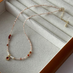 Accesorios para collar de cuentas de piedra natural y perla Accesorios para collar de clavícula