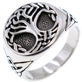 Men's Punk Titanium Steel Ring, Stainless Steel Ring